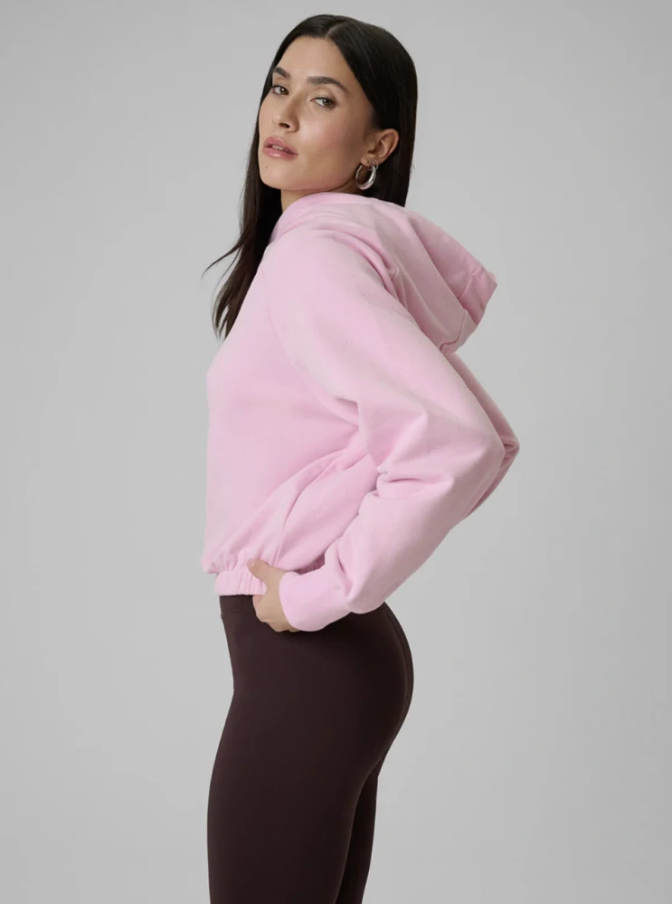 4F F2175 Dámská mikina regular s kapucí 4FWSS26TSWSF2175 Pink