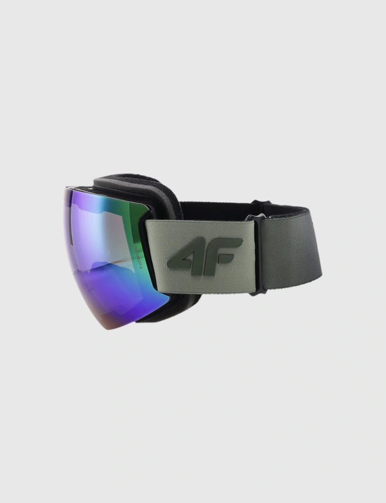 4F Lyžařské brýle s vícebarevným povlakem 4FWAW24AGOGU056 unisex olivové