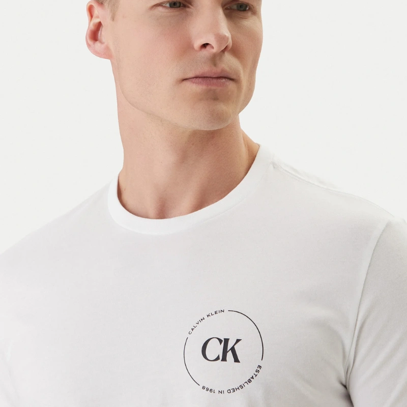 Calvin Klein LV04RF801G pánské tričko bílé