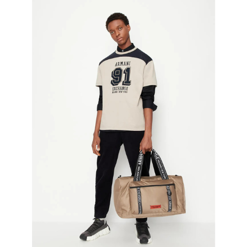 Armani Exchange 6LZTLGZJGAZ pánské tričko béžové