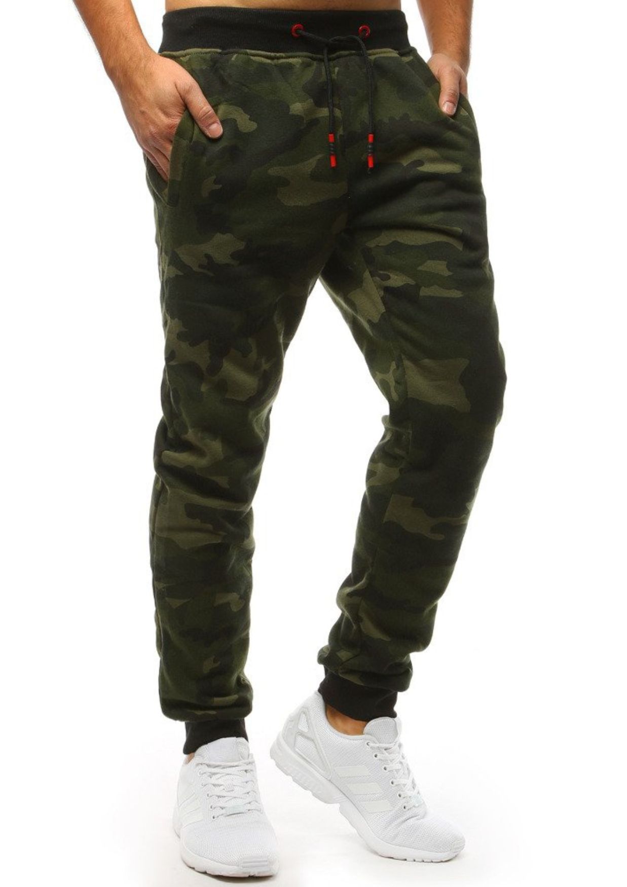 J.Style UX1469 pánské tepláky Camo zelené