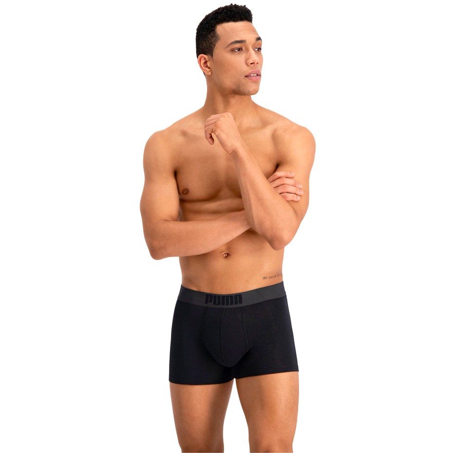 Puma Placed Logo 906519 03 Boxer 2 Pack černé