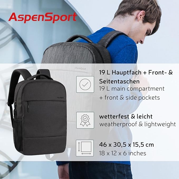 Aspensport AS-B99 Backpack Gray 19l