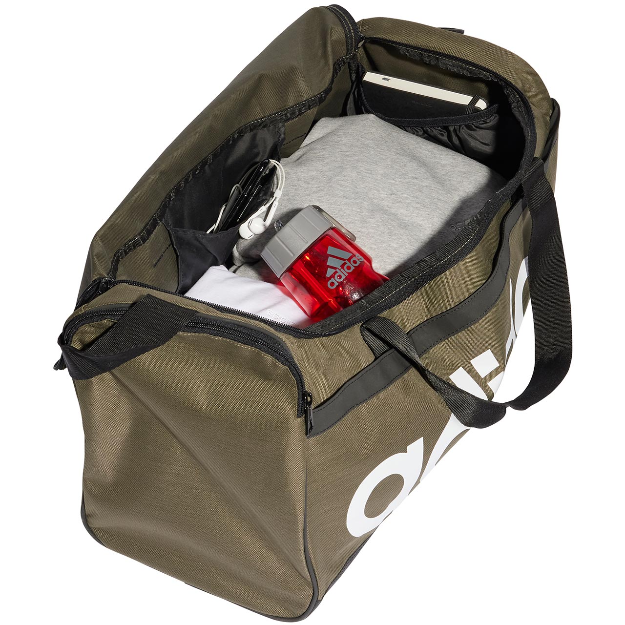 Adidas Essentials Linear Duffel Medium HR5350 Bag Green 39l