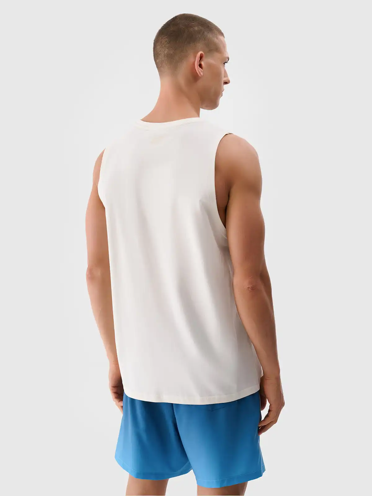 4F pánské tílko 4FWSS25TSLEM123 Bílá