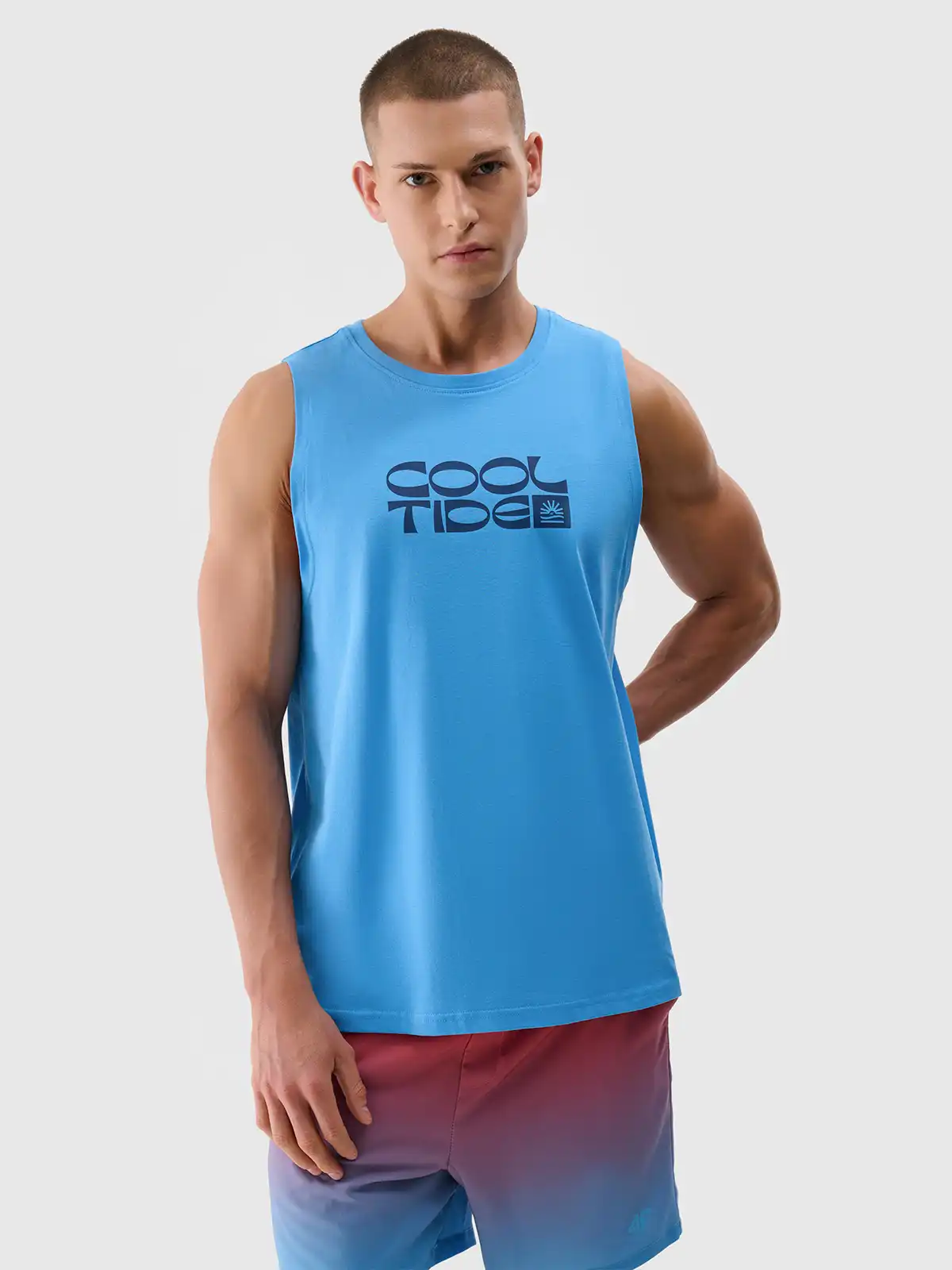 4F pánské tílko 4FWSS25TSLEM123 modré