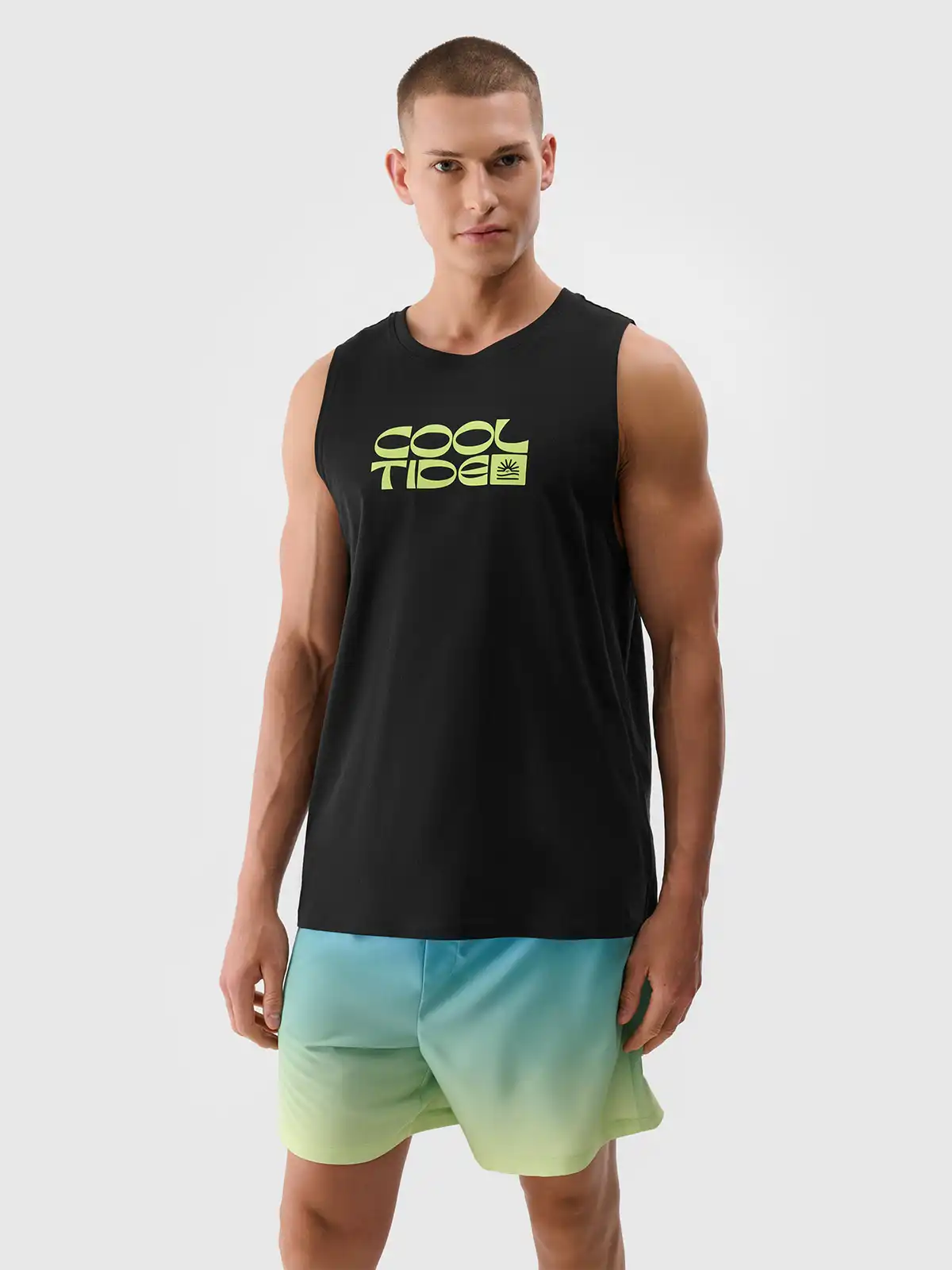 4F pánské tílko 4FWSS25TSLEM123 černé