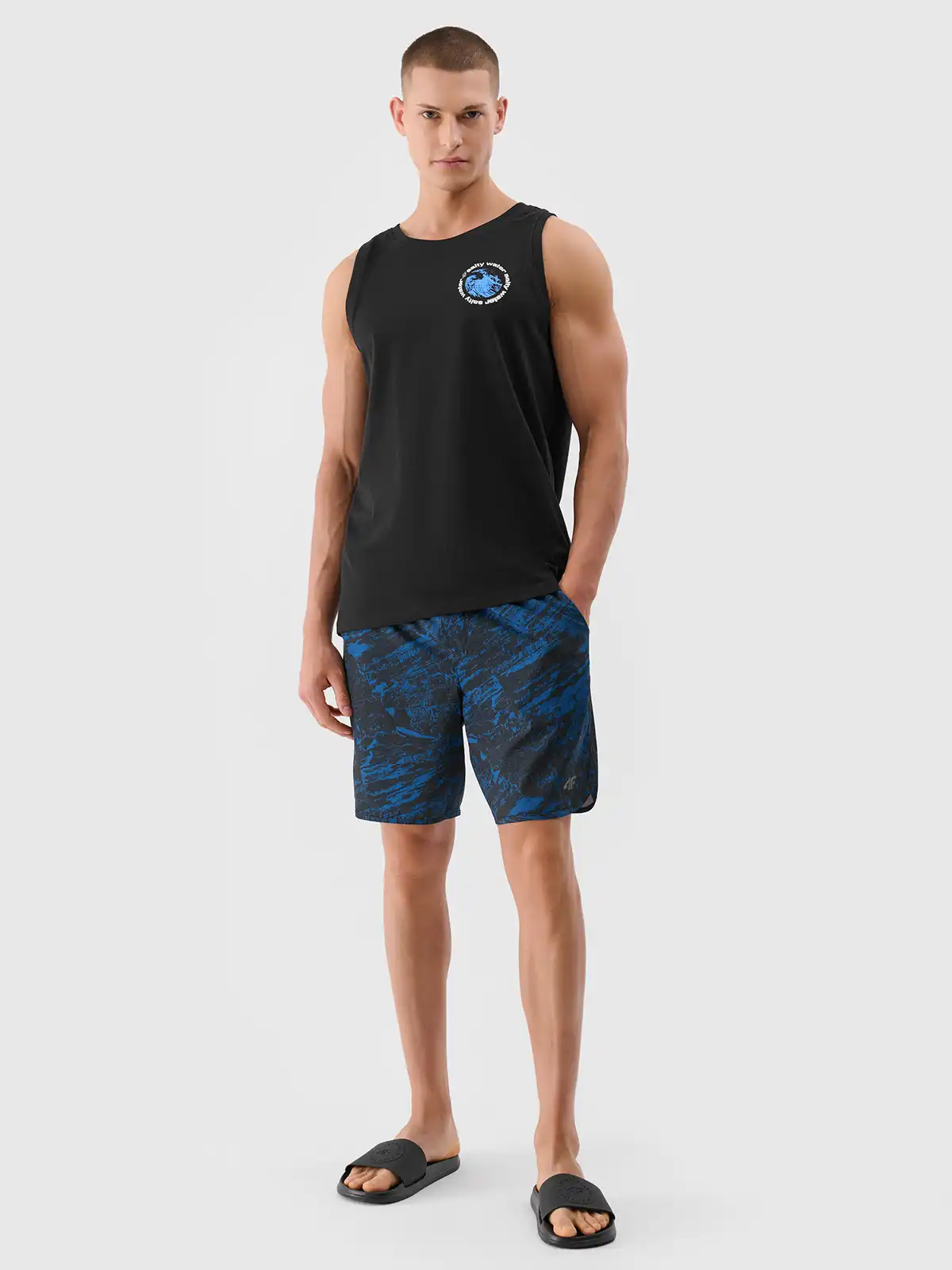 4F pánské tílko 4FWSS25TSLEM122 černé