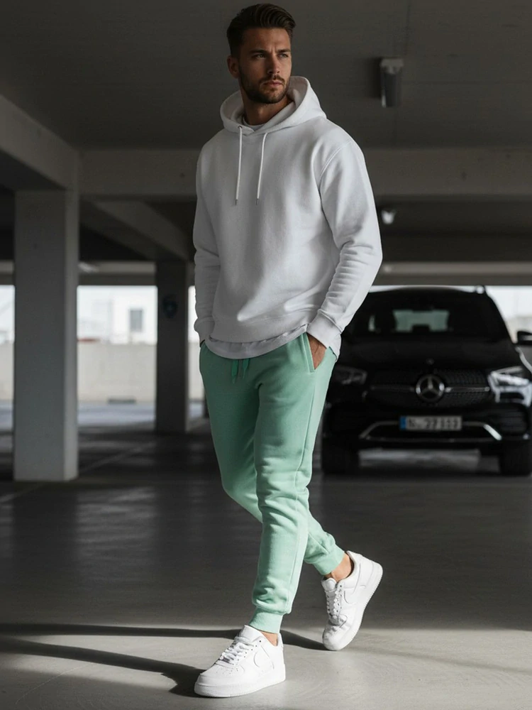 J.Style UX3371 pánské tepláky zelené