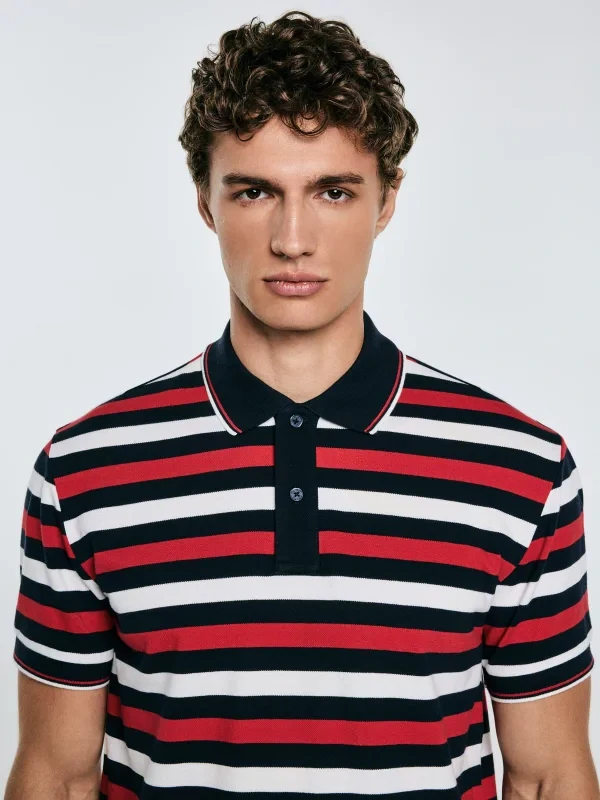 Big Star SEULIR 603 Pánské Polo tričko Red