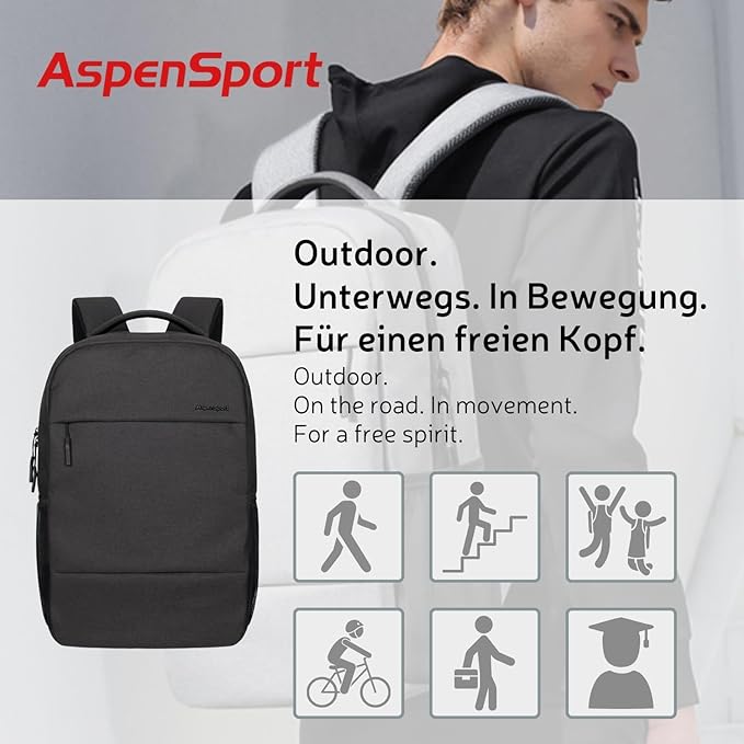 Aspensport AS-B99 Backpack Gray 19l