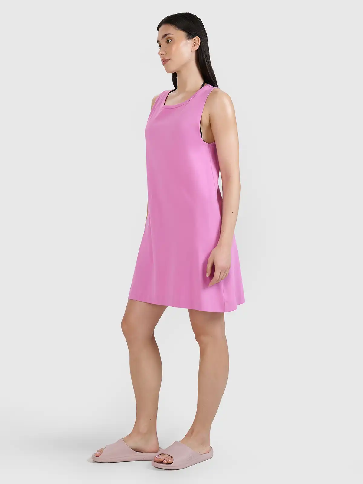 4F sportovní šaty 4FWSS25TDREF138 růžové