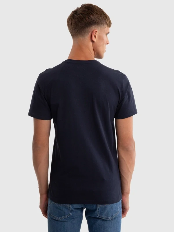 Big Star BRUNO 406 Pánské tričko Navy Blue