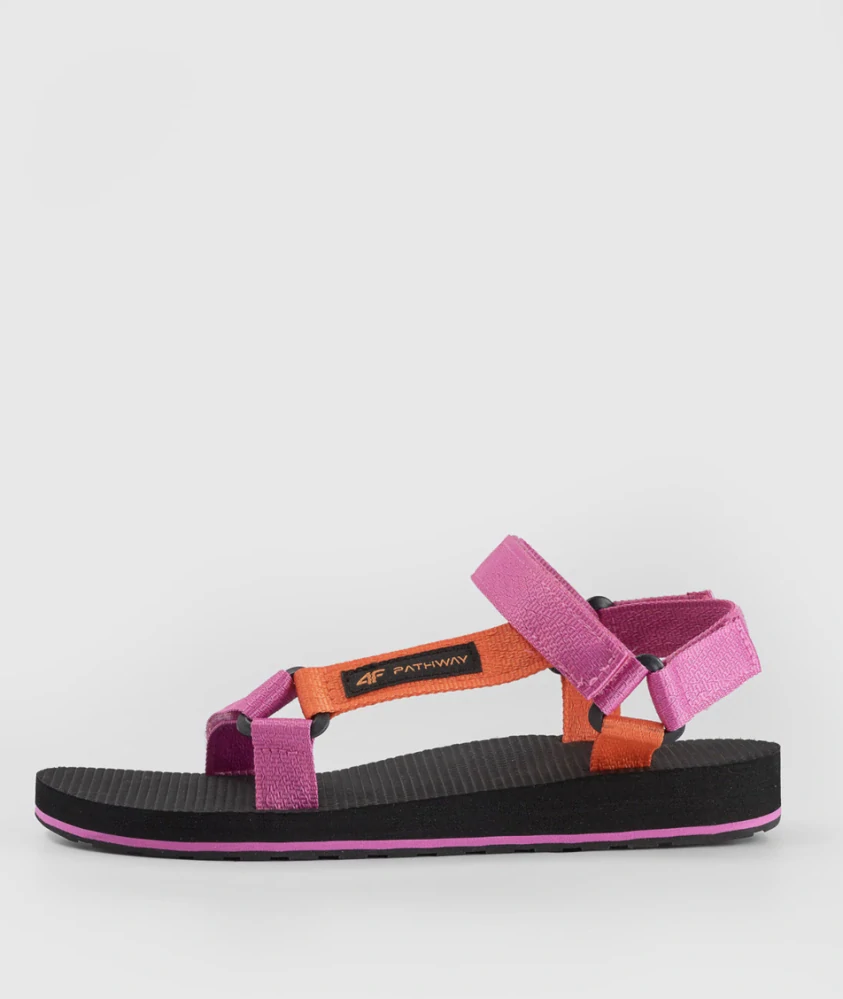 4F F054 Dámské sendvičové sandály Pink