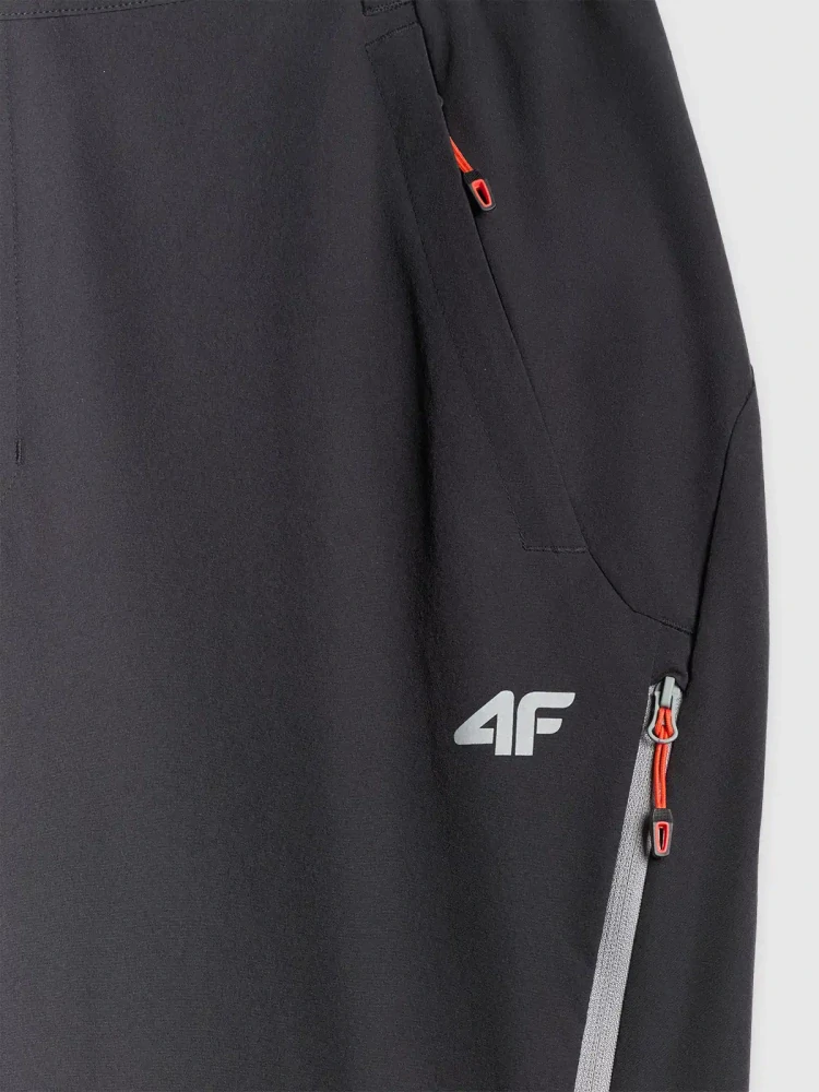 4F Pánské trekingové kalhoty z rychleschnoucí tkaniny 4FWSS26TFTRM1326 Black