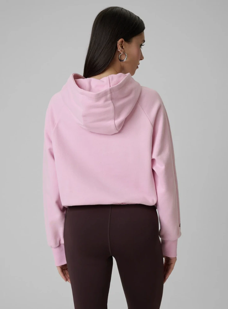 4F F2175 Dámská mikina regular s kapucí 4FWSS26TSWSF2175 Pink