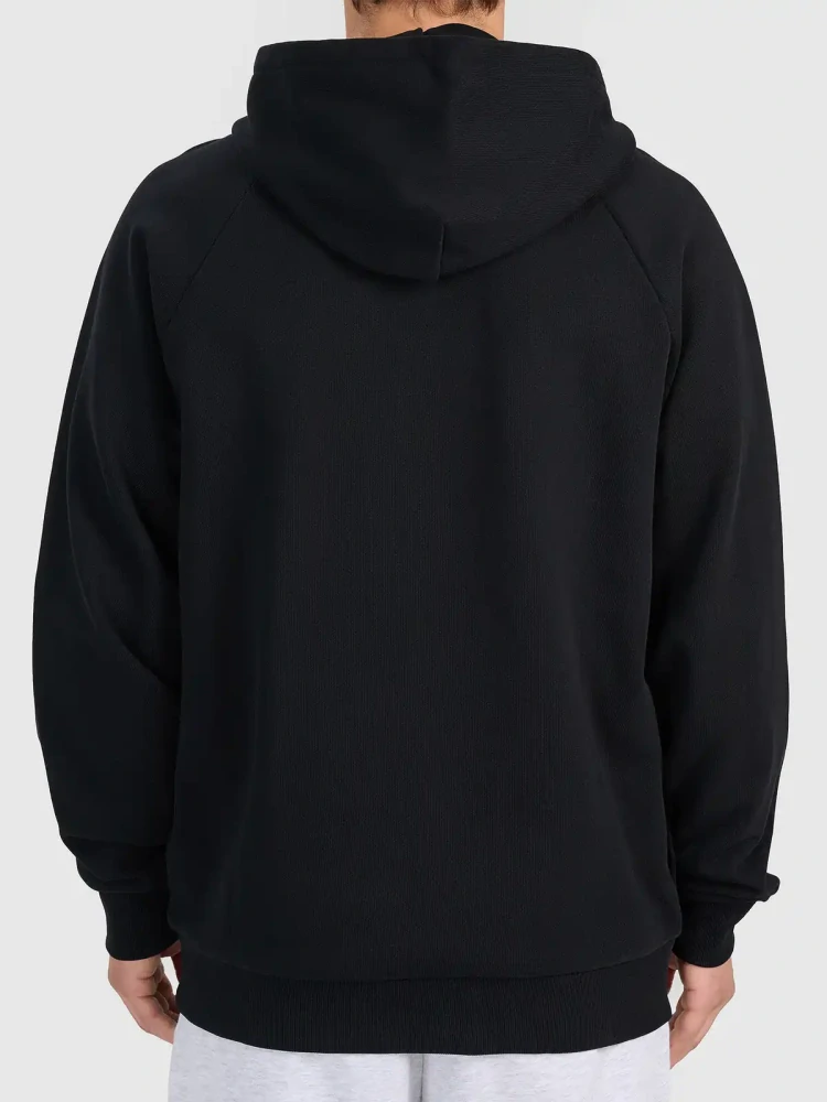 4F Pánská mikina s potiskem a kapucí 4FWSS26TSWSM2131 Black