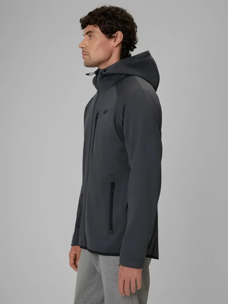 4F Pánská softshellová bunda M 646 s membránou 5000 Anthracite