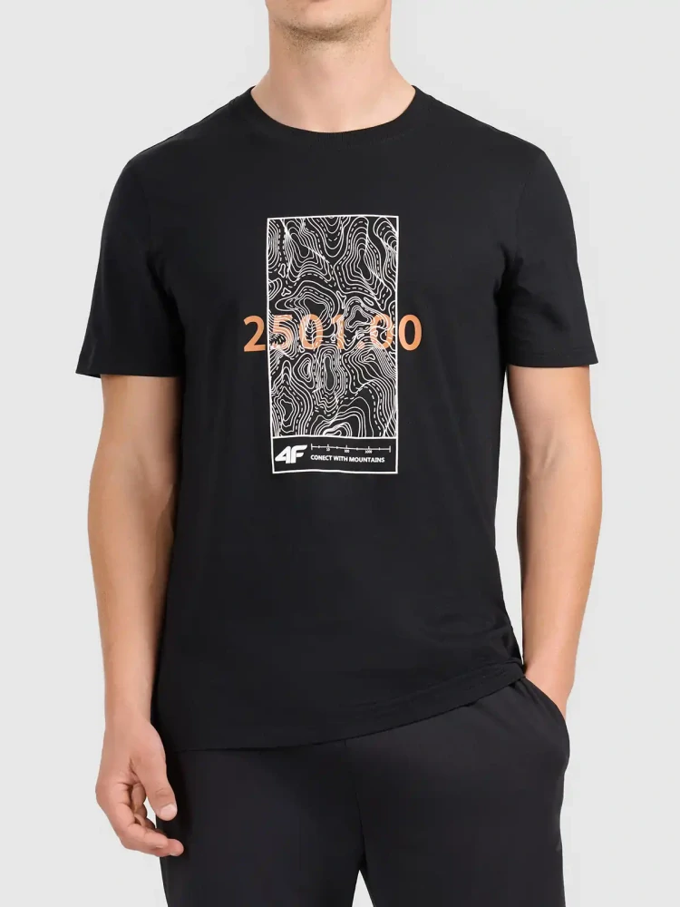 4F Pánské tričko 4FWAW26TTSHM3571 Black