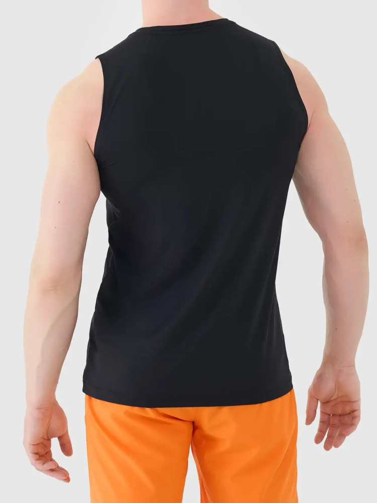 4F pánské rychleschnoucí tréninkové tílko 4FWAW26TFSLM1111 Black