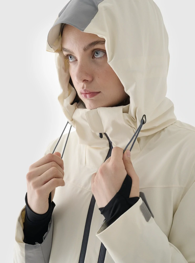 4F Dámská lyžařská bunda F 583 s membránou 15000 White