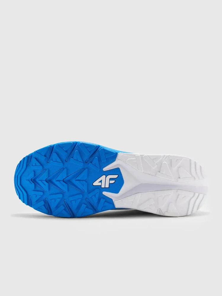 4F M037 Pánské trekové boty Speed Hiker Trail Running White/Blue