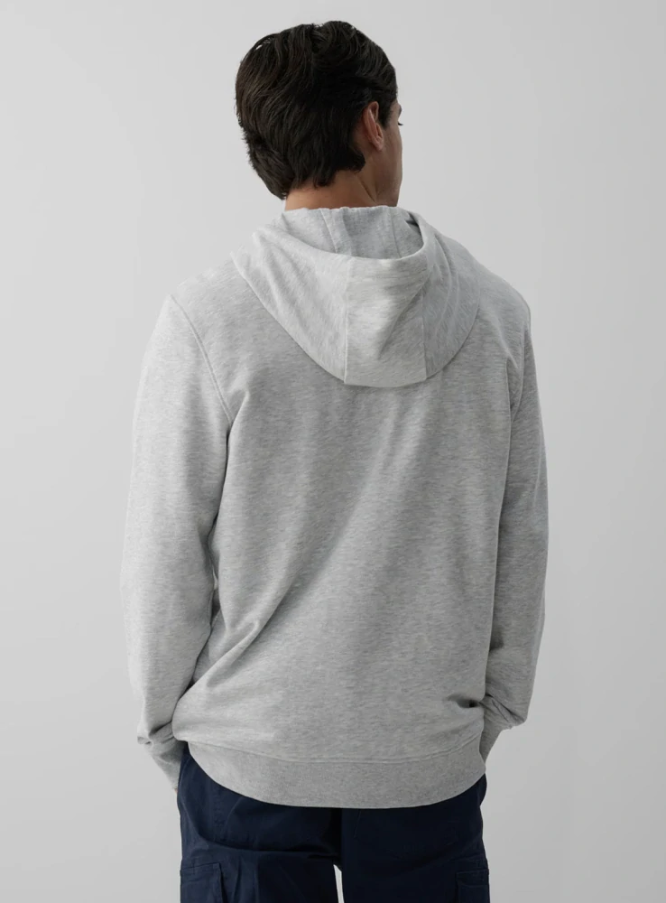 4F Pánská tepláková mikina regular s kapucí 4FWMM00TSWSM1768 Grey