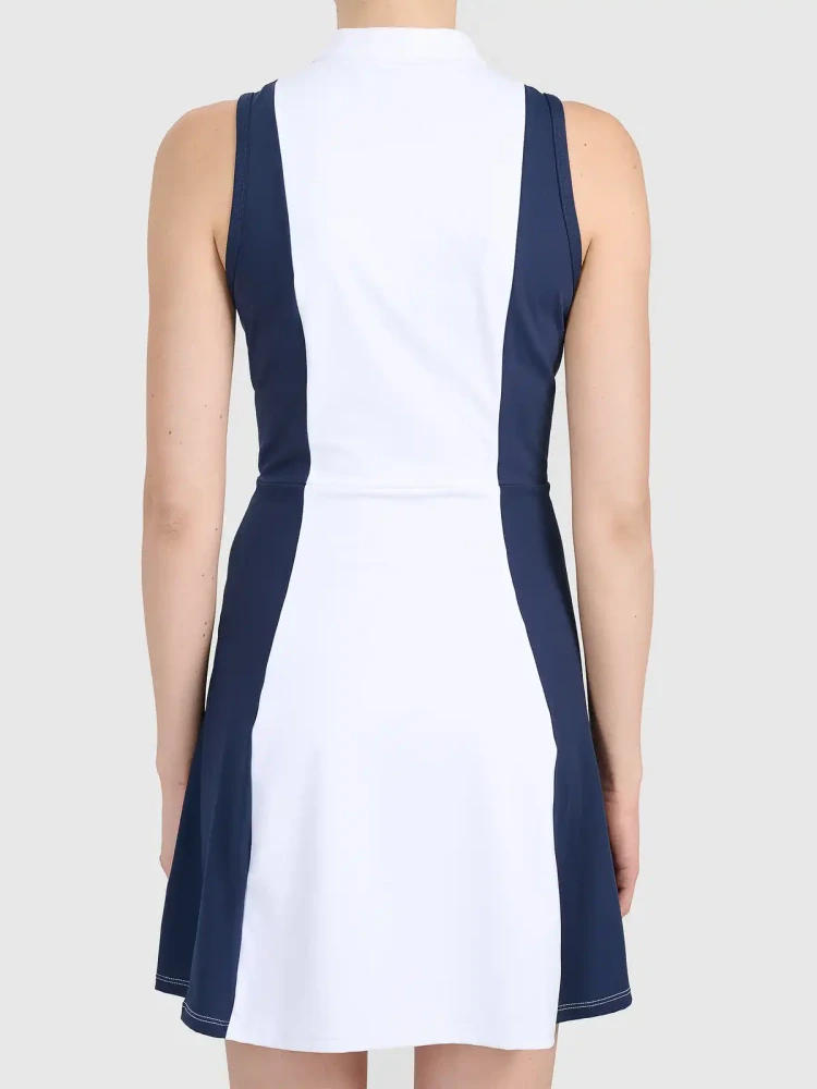 4F Dámské sportovní šaty 4FWSS26TDREF183 White/Blue