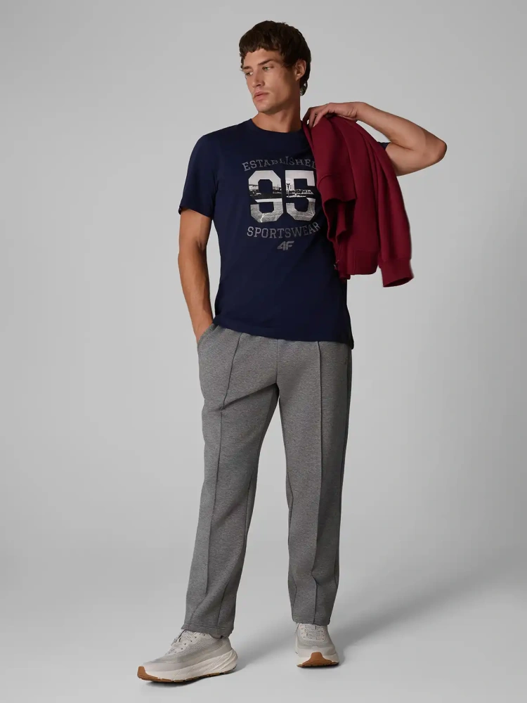 4F pánské tričko 4FWAW26TTSHM3570 Navy Blue