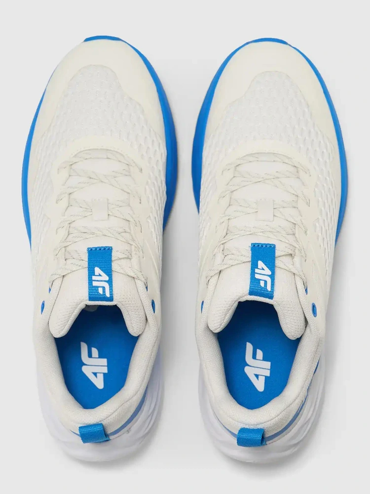 4F M037 Pánské trekové boty Speed Hiker Trail Running White/Blue