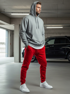 J.Style UX2711 pánské tepláky červené