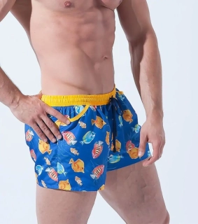 Alpha Male Playo Fish 146247 šortky modré XL