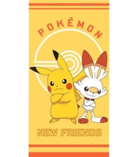 Carbotex Pokémon New Friends CBX3230678PIKA plážová osuška žlutá 70x140