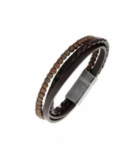 Victoria VBNACA47719 kožený náramek hnědý