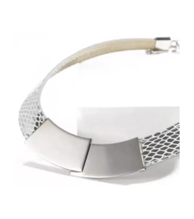 Victoria VBNACA48547 kožený náhrdelník Silver
