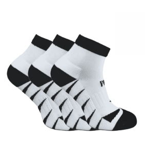 Raj Pol Pation Sport 714285 3/4 Socks 3 Pack White/Black 35/38