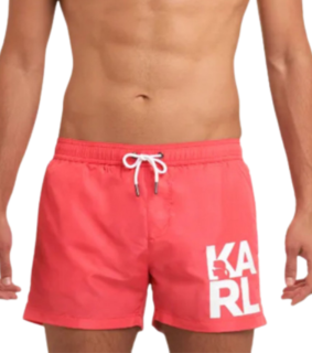 Karl Lagerfeld KL21MBS02 pánské šortky růžové