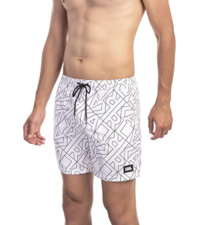 Karl Lagerfeld KL22MBM03 pánské šortky bílé M