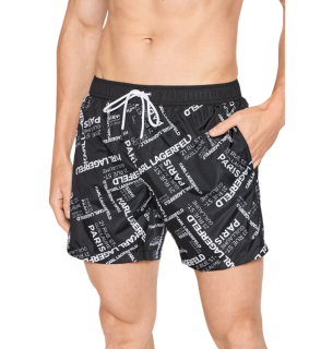 Karl Lagerfeld KL22MBM09 pánské šortky černé M