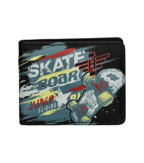Cotty LY01289 Skate Board peněženka Black
