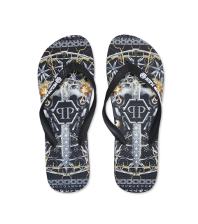 Philipp Plein BRD 90199 žabky Black 42/43