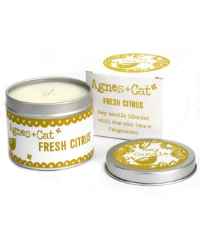 Awm Svíčka v Plechovce - Dárkové Balení - Citrus 200g