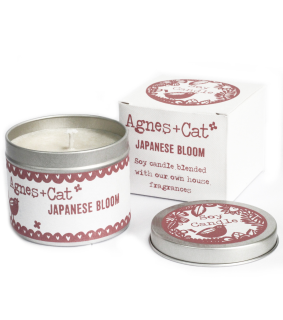 Awm Svíčka v Plechovce - Dárkové Balení - Japonská Květina 200g