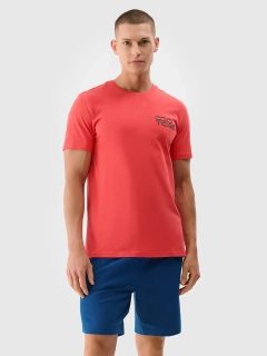 4F pánské tričko 4FWSS25TTSHM1984 korálové