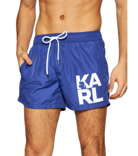 Karl Lagerfeld KL21MBS02 pánské šortky modré