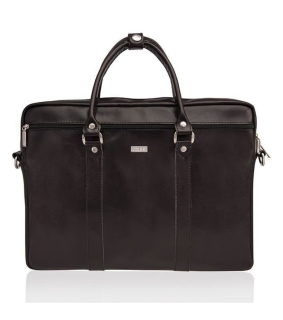 Solier SL03 Kilbridge Pánská kožená brašna na notebook hnědá