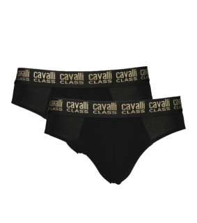 Cavalli Class QXO01DJD003 Slip 2 Pack Black