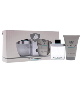 Lamborghini for Men 2 Piece Gift Set 2.5oz EDT Spray, 5oz After Shave Balm