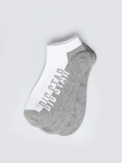 Big Star GRYSONI 100 Socks 3 Pack White/Grey