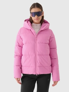 4F Dámská péřová bunda F 573 s membránou 5000 Pink